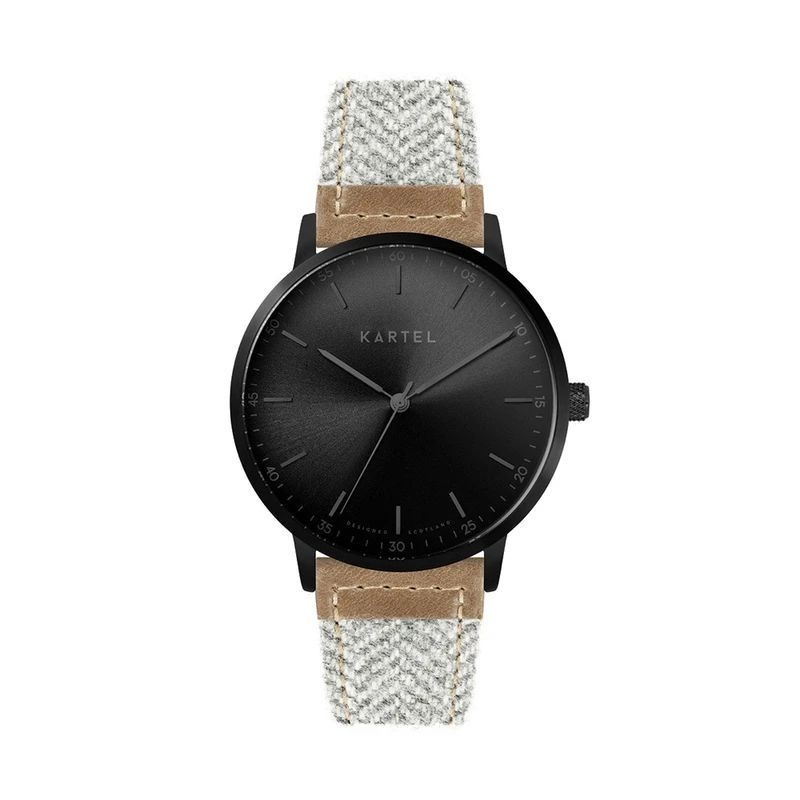 HUME 40MM GREY FABRIC STRAP WATCH
