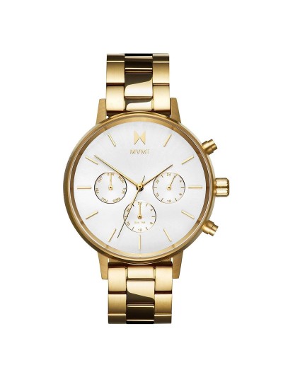 MVMT Women’s Quartz Chronograph Nova Solis Gold White Dial Watch Stainless Steel MVMT | Accessories | Mvmt Womens Quartz Chronograph Nova  main image 3